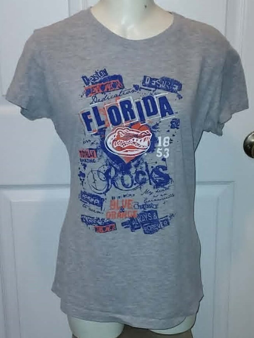 FLORIDA GATORS SHIRT OKI Wear Junior XL Positive Affirmations Soft 100% Cotton